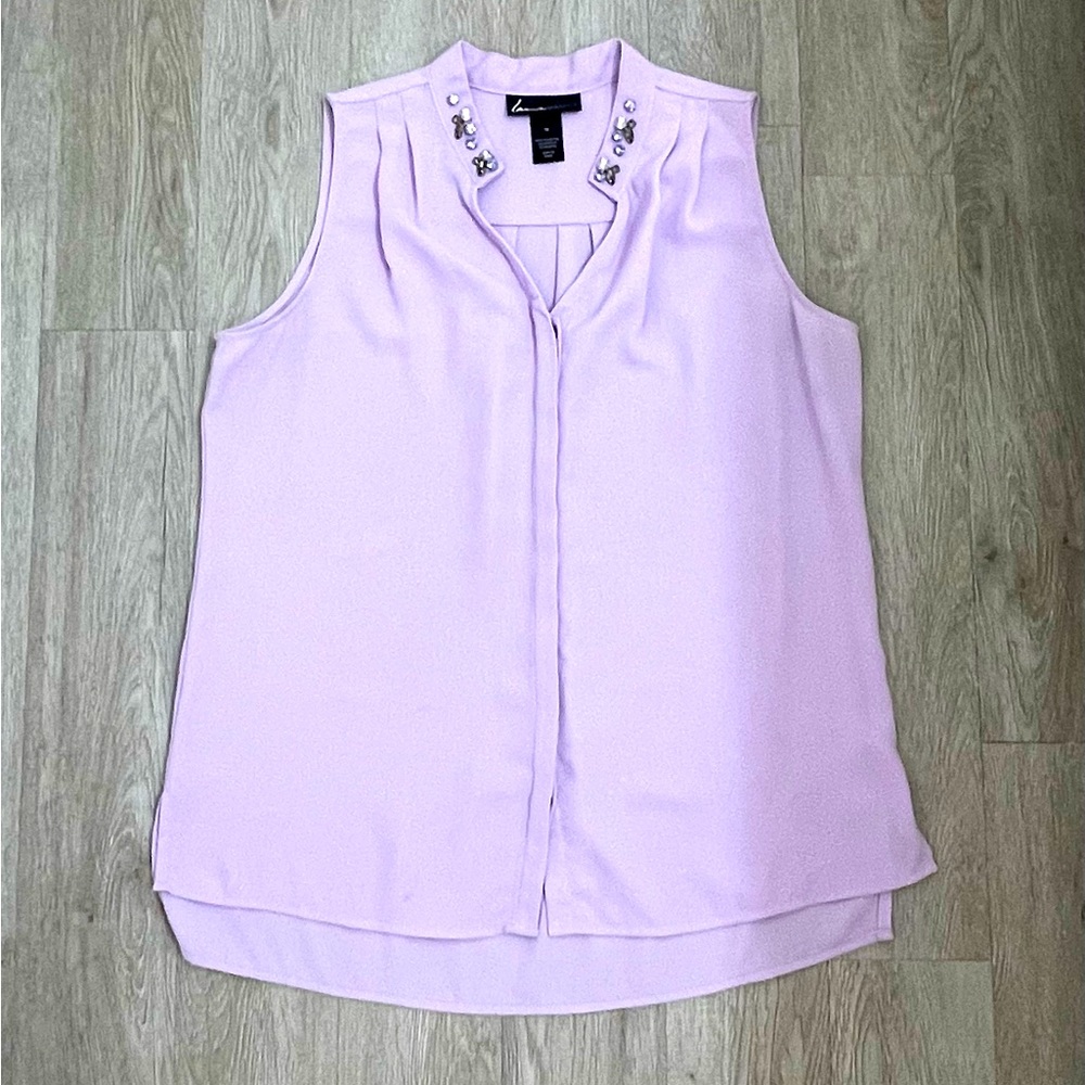 Stunning Lane Bryant Sleeveless Blouse with Jewel Accents